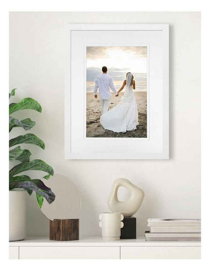 Australian Made Timber Photo Frame 12x16"/8x12" in White