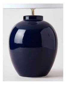Plain Ginger Jar Table Lamp in Blue 55cm