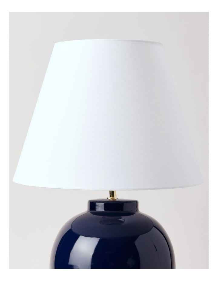 Plain Ginger Jar Table Lamp in Blue 55cm