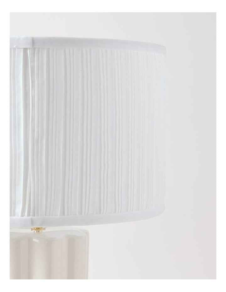 Riley Scallop Column Table Lamp 50cm in White