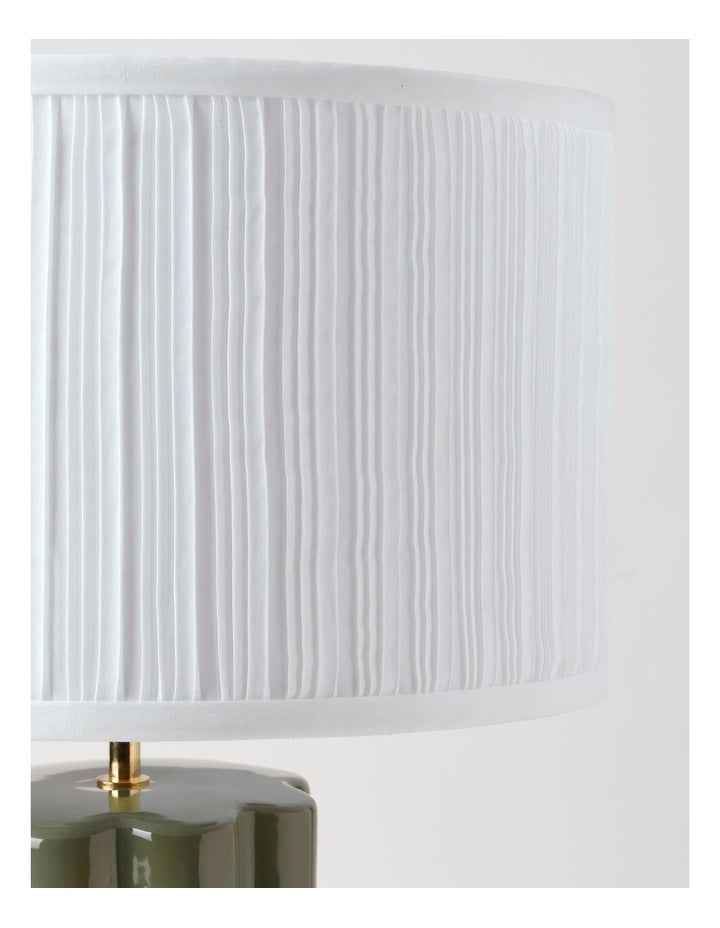 Riley Scallop Column Table Lamp 50cm in Green