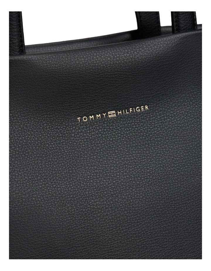 Logo Tape Tote Bag in Black