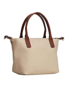 Webbing Crossbody Tote Bag in Beige
