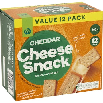 Woolworths Crispbread & Cheese Cheddar Dip 12 pack