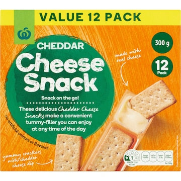 Woolworths Crispbread & Cheese Cheddar Dip 12 pack