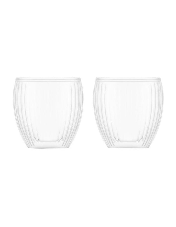 Pavina Double Wall with Ribs SO2 200ml in Clear