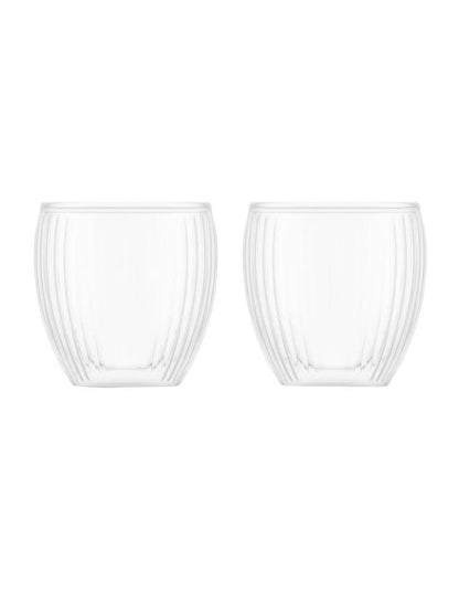 Pavina Double Wall with Ribs SO2 200ml in Clear
