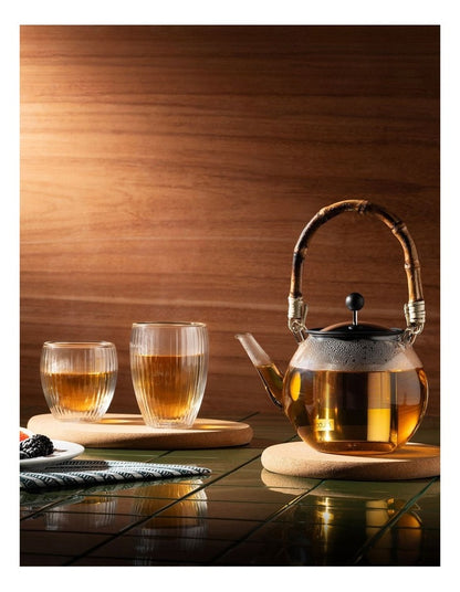 Pavina Double Wall with Ribs SO2 200ml in Clear