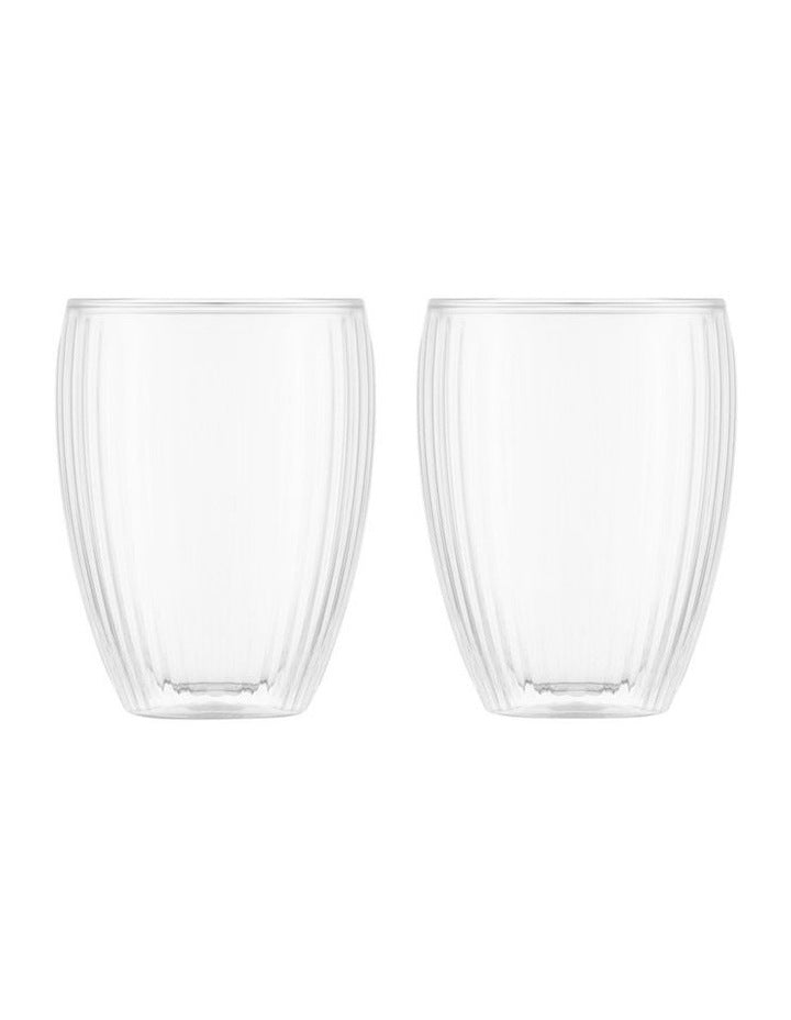 Pavina Double Wall with Ribs 320ml in Clear