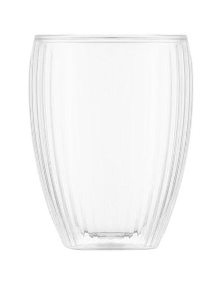 Pavina Double Wall with Ribs 320ml in Clear