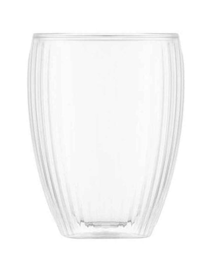 Pavina Double Wall with Ribs 320ml in Clear