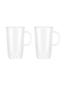 Douro Double Wall with Handle 400ml Set of 2 in Clear