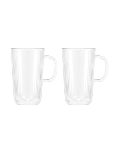 Douro Double Wall with Handle 400ml Set of 2 in Clear