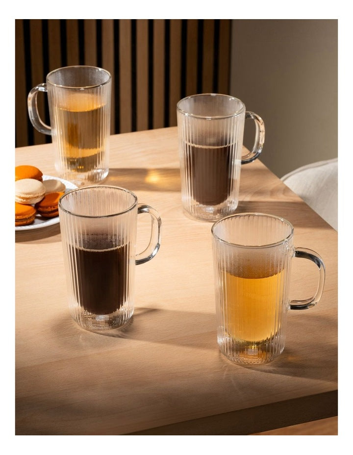 Douro Double Wall with Handle 400ml Set of 2 in Clear