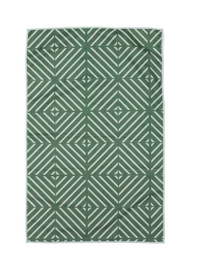 Benton Kitchen Towel Green 4 Pack in Green