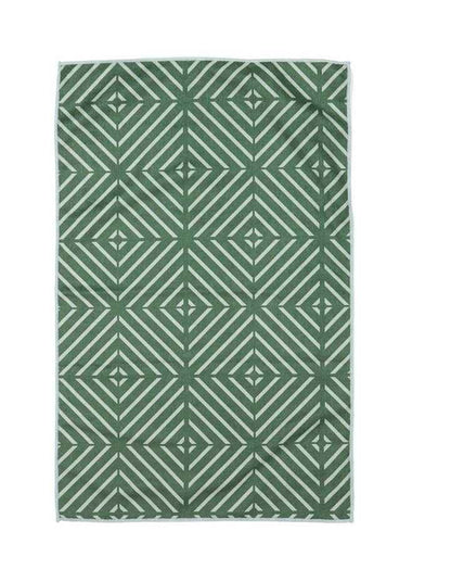 Benton Kitchen Towel Green 4 Pack in Green