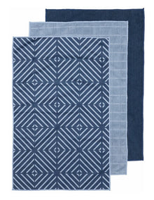 Benton Kitchen Towel 4 Pack in Blue