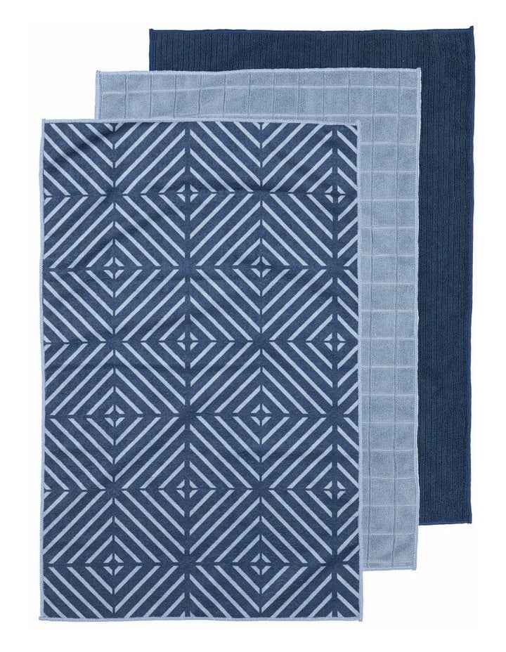 Benton Kitchen Towel 4 Pack in Blue