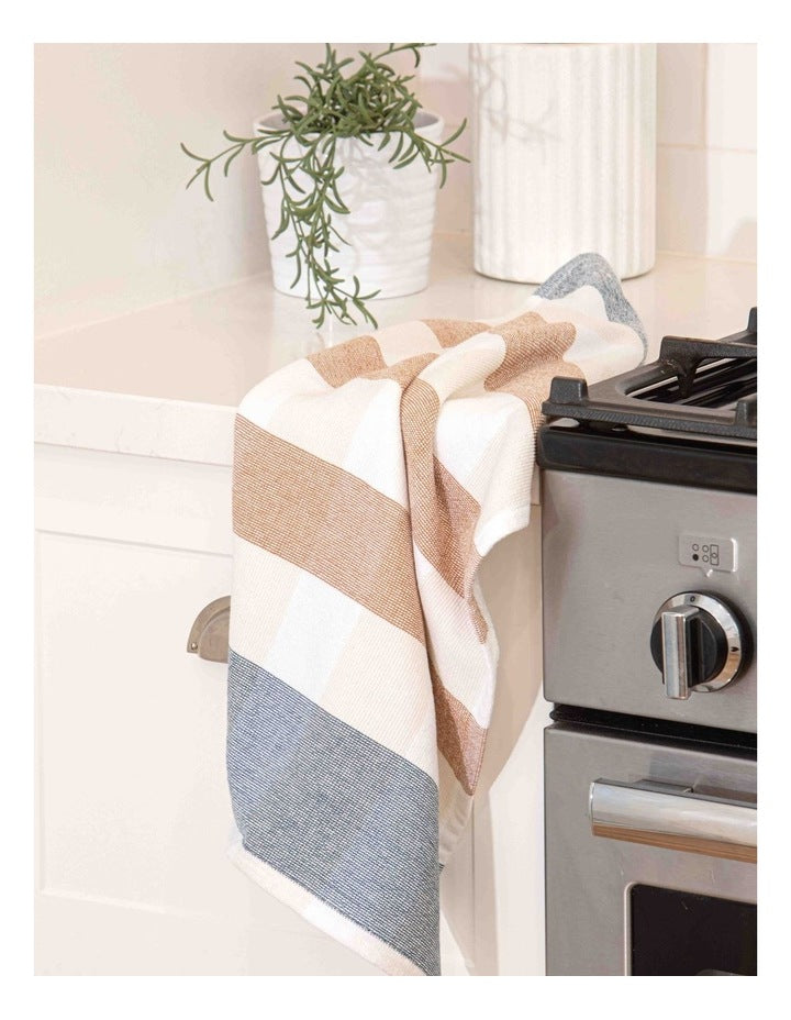 Bailie Terry Kitchen Towel 2 Pack in Terracotta