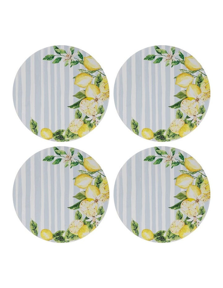 Hardboard Capri Round Coaster 4 Pack in Multi