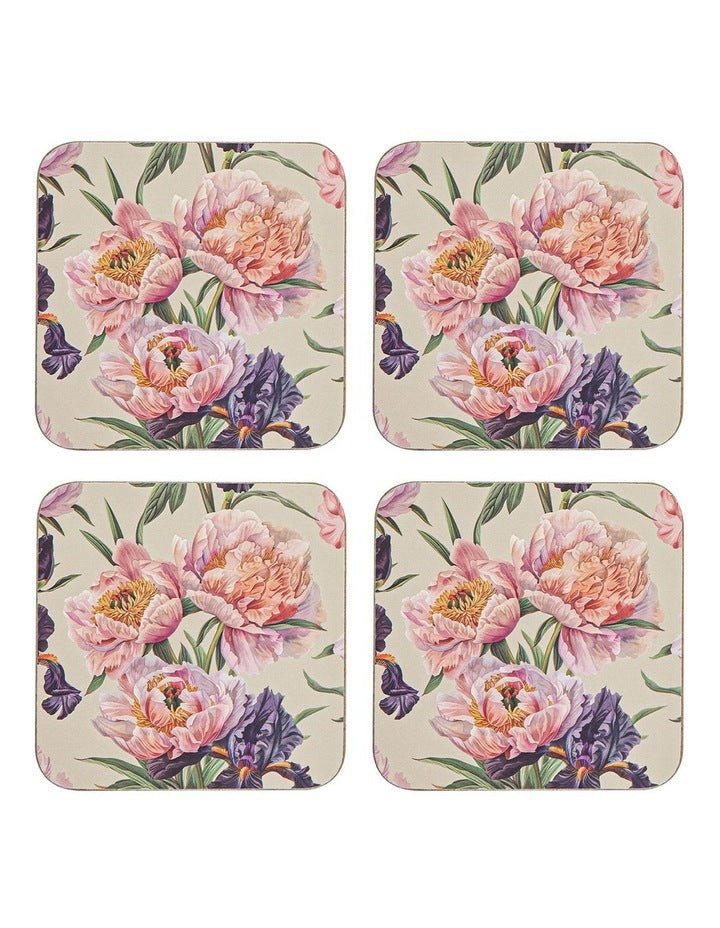 Hardboard Coventry Square Coaster 4 Pack in Multi