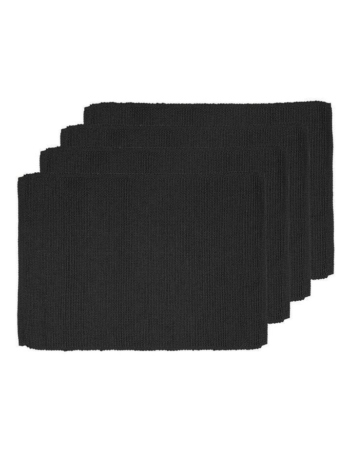 Newport Placemat 4 Pack in Black