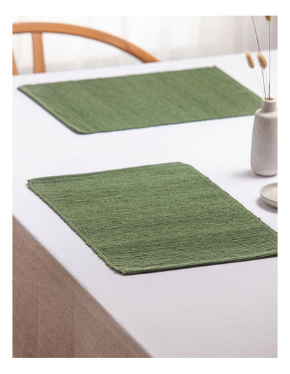 Newport Moss 4 Pack Placemat in Green