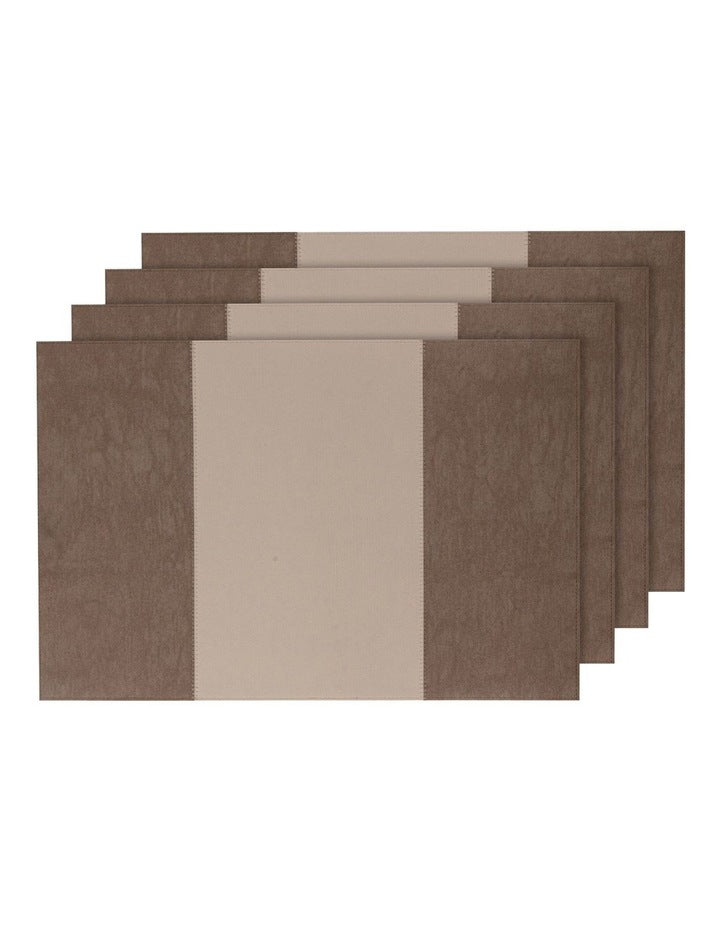 Arden Placemat 4 Pack in Taupe