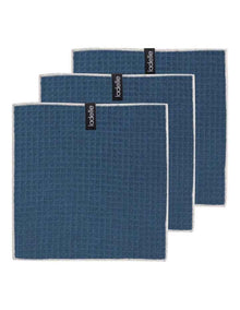 Mega Waffle Microfibre Discloth 30x30cm 3 Pack in Navy