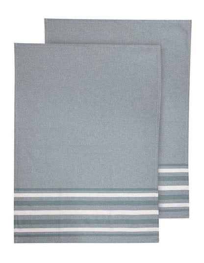 Lennox Stripe Kitchen Towel 2 Pack in Blue