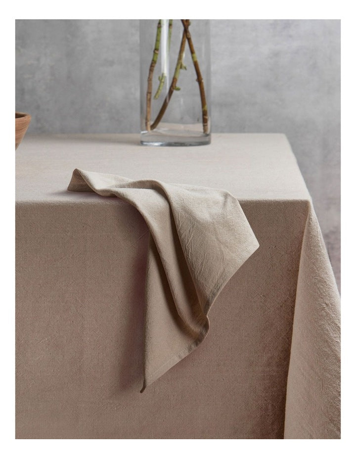 Oxford Flax Napkin 4 Pack in Beige