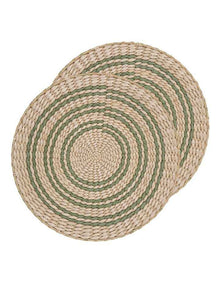 Fairhaven Round Placemat 2 Pack in Green