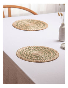 Fairhaven Round Placemat 2 Pack in Green