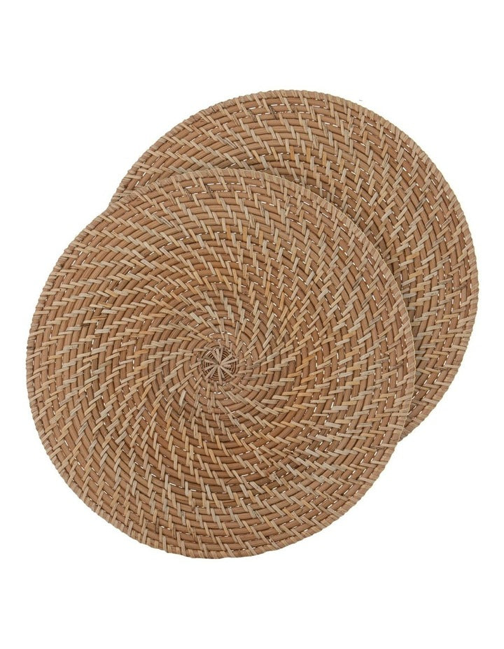Fairhaven Round Single Placemat in Natural