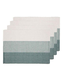 Harrison Ribbed Placemat 4 Pack in Green