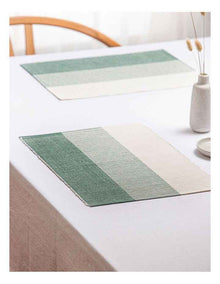 Harrison Ribbed Placemat 4 Pack in Green