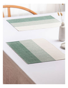 Harrison Ribbed Placemat 4 Pack in Green