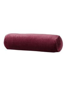 Luxury Velvet Bolster Cushion in Mulberry