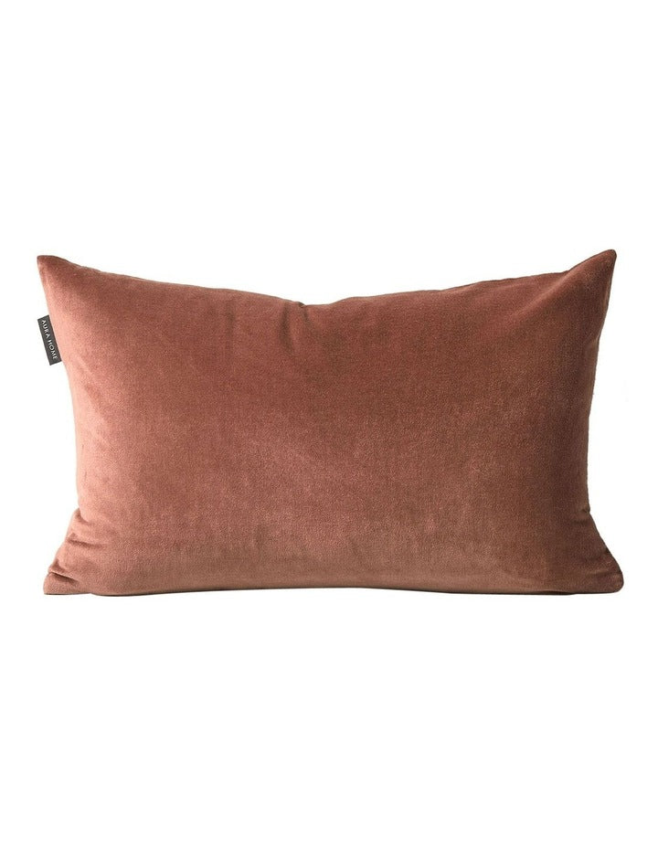 Luxury Velvet Rectangle Cushion in Clove