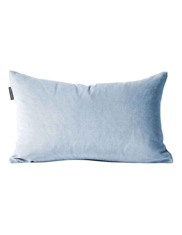 Luxury Velvet Rectangle Cushion in Powder Blue