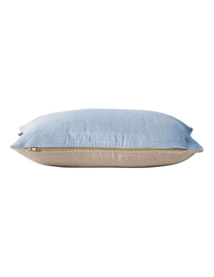 Luxury Velvet Rectangle Cushion in Powder Blue