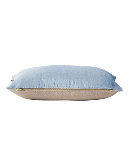 Luxury Velvet Rectangle Cushion in Powder Blue