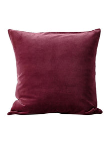 Luxury Velvet Cushion in Mulberry