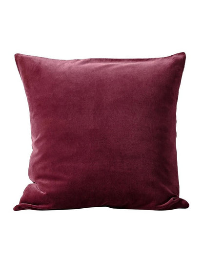 Luxury Velvet Cushion in Mulberry