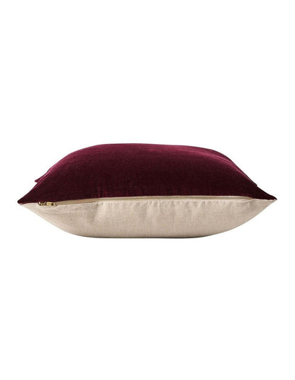 Luxury Velvet Cushion in Mulberry