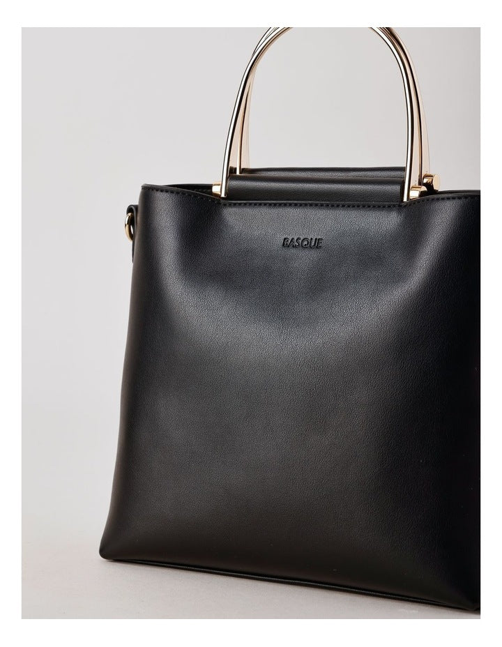 Carolina Satchel Bag in Black