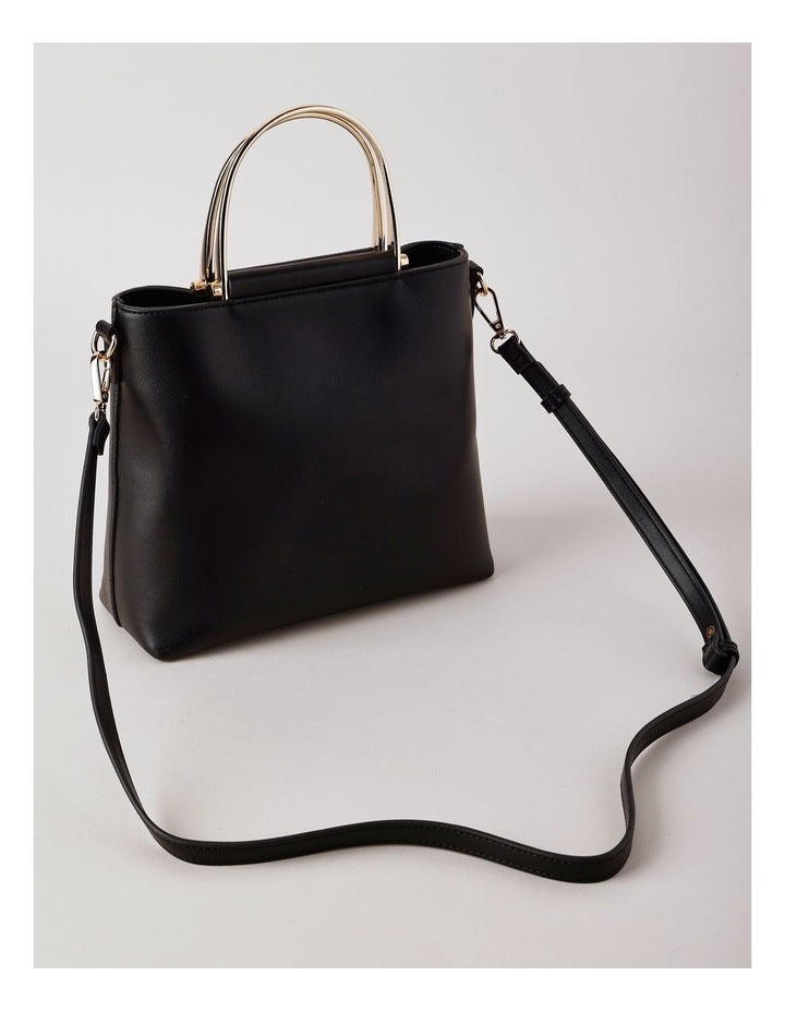 Carolina Satchel Bag in Black