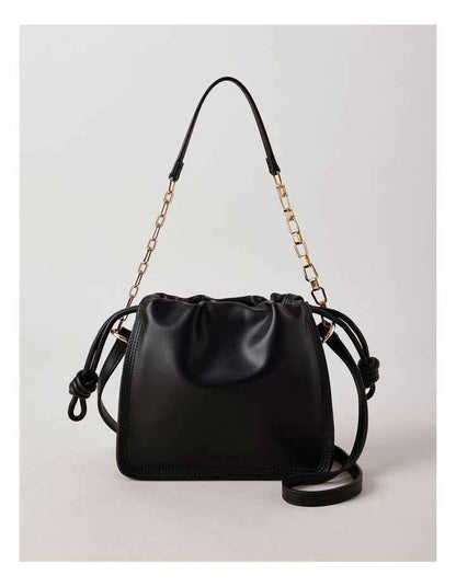 Savannah Shoulder Bag in Black