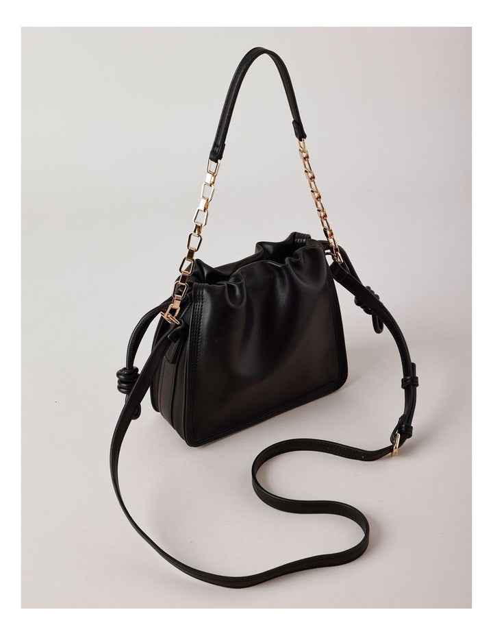 Savannah Shoulder Bag in Black