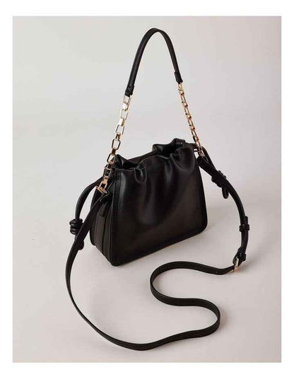 Savannah Shoulder Bag in Black
